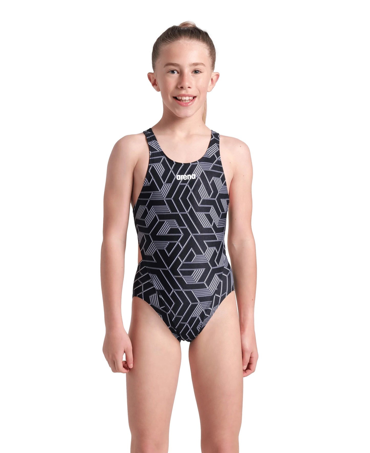 GIRLS ESCAPE SWIMSUIT SWIM TECH L frá ARENA