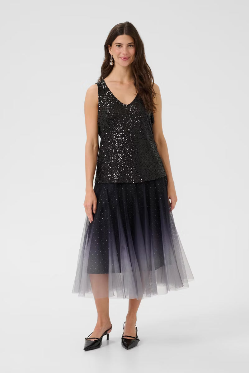 Diddi pallíettutoppur frá Cream