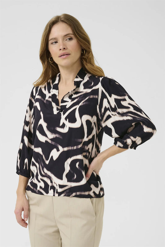 Martha Frill blússa frá Kaffe