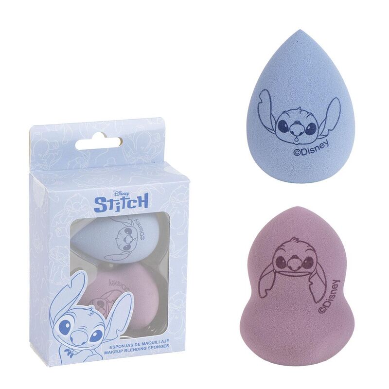 Tveir förðunarpúðar með Stitch