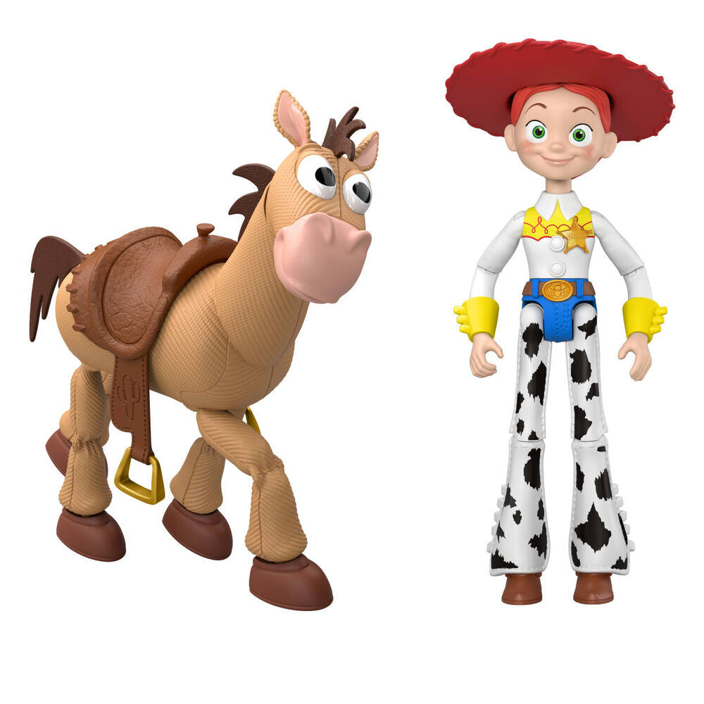 Dísa og hesturinn úr Toy Story