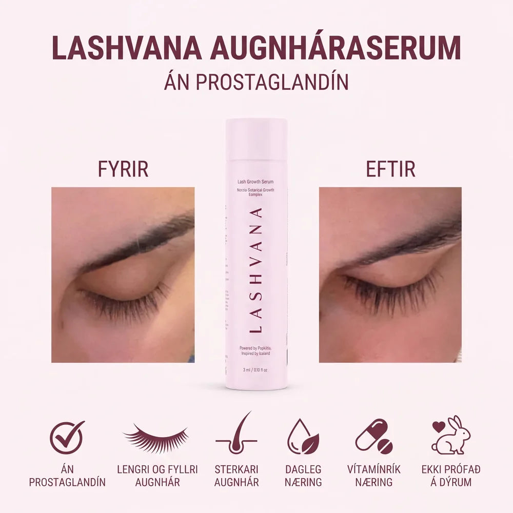 Augnháraserum, Lash Growht Serum frá Lashvana