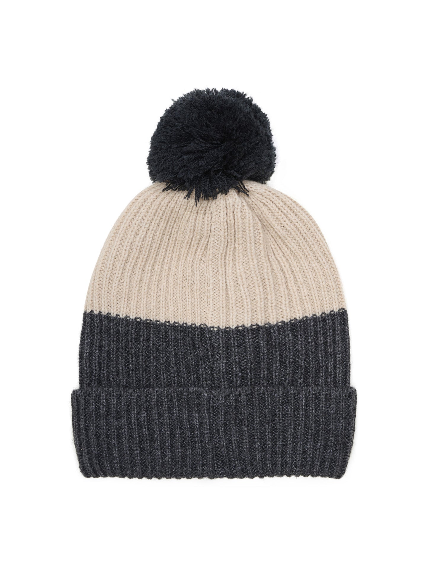 Hat Melange w. Pom Pom húfa frá Minymo