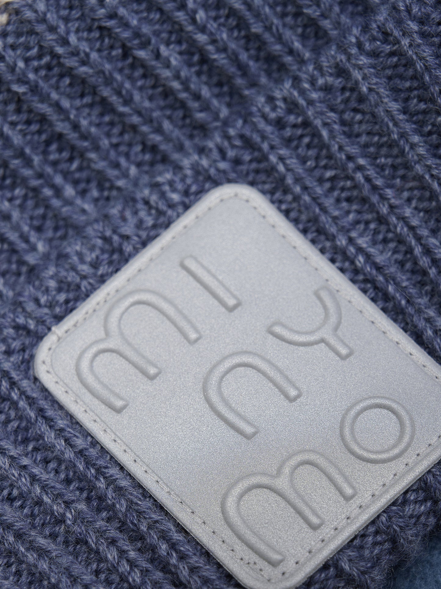 Hat Melange w. Pom Pom húfa frá Minymo