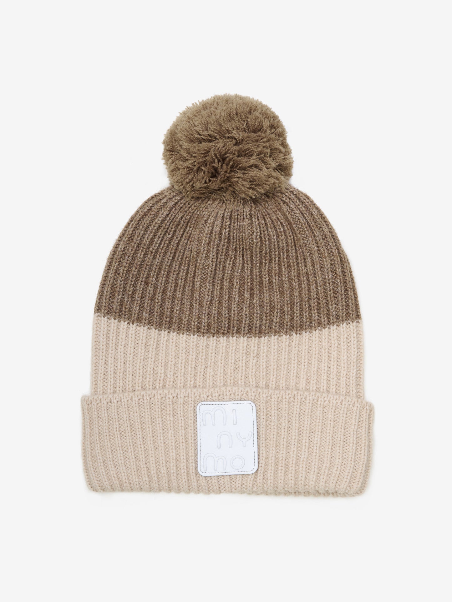 Hat Melange w. Pom Pom húfa frá Minymo