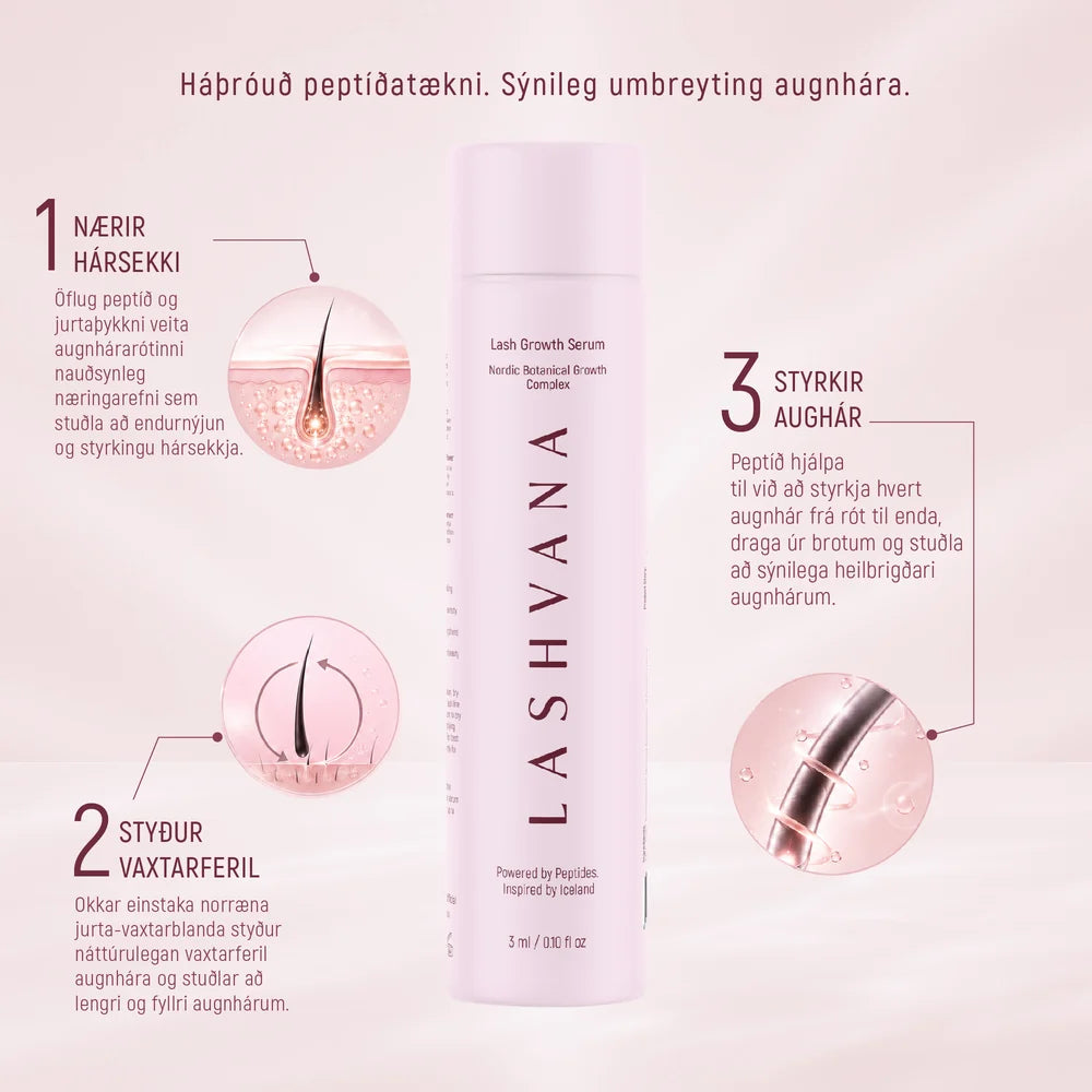 Augnháraserum, Lash Growht Serum frá Lashvana