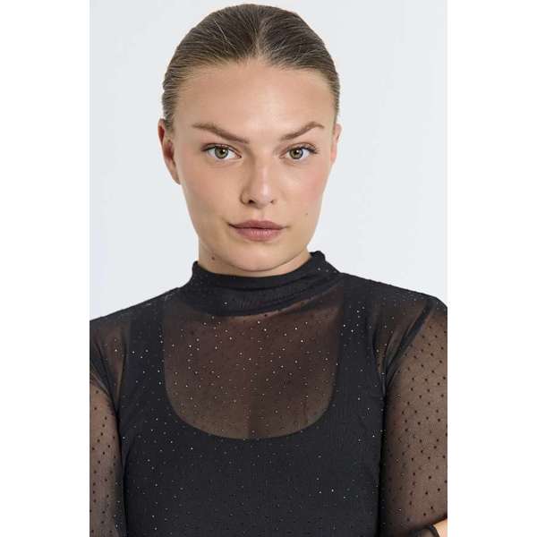 Iska mesh toppur með steinum frá Freequent