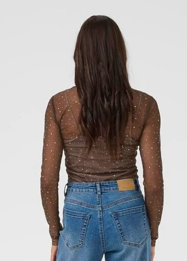 Stinna mesh toppur frá Kaffe