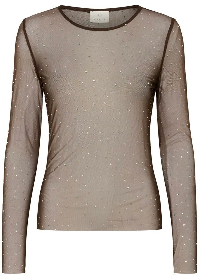 Stinna mesh toppur frá Kaffe