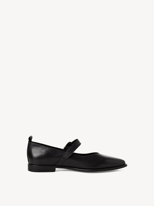 Leður ballerínuskór frá Tamaris
