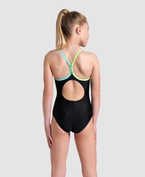 Girls’ Swimsuit Lightdrop Back Solid sundbolur frá Arena