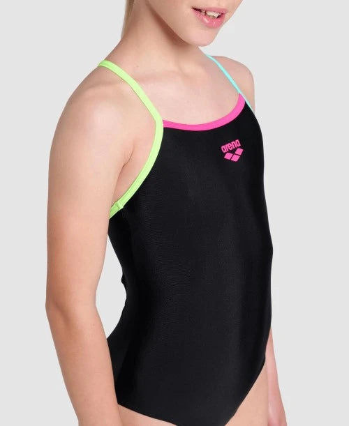 Girls’ Swimsuit Lightdrop Back Solid sundbolur frá Arena