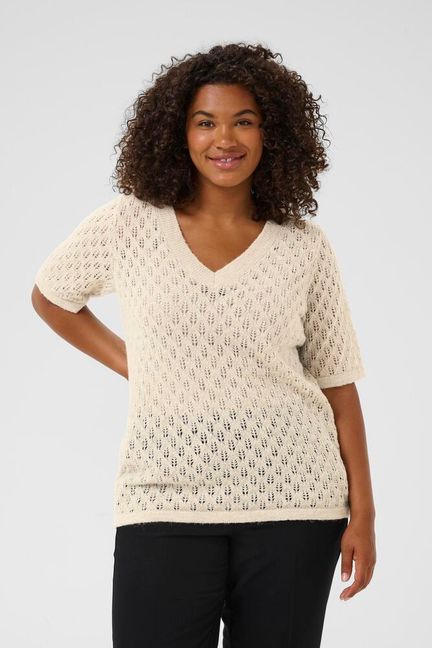 Loura stuttermapeysa frá Kaffe Curve