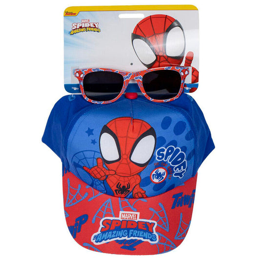Spiderman derhúfa og sólgleraugu