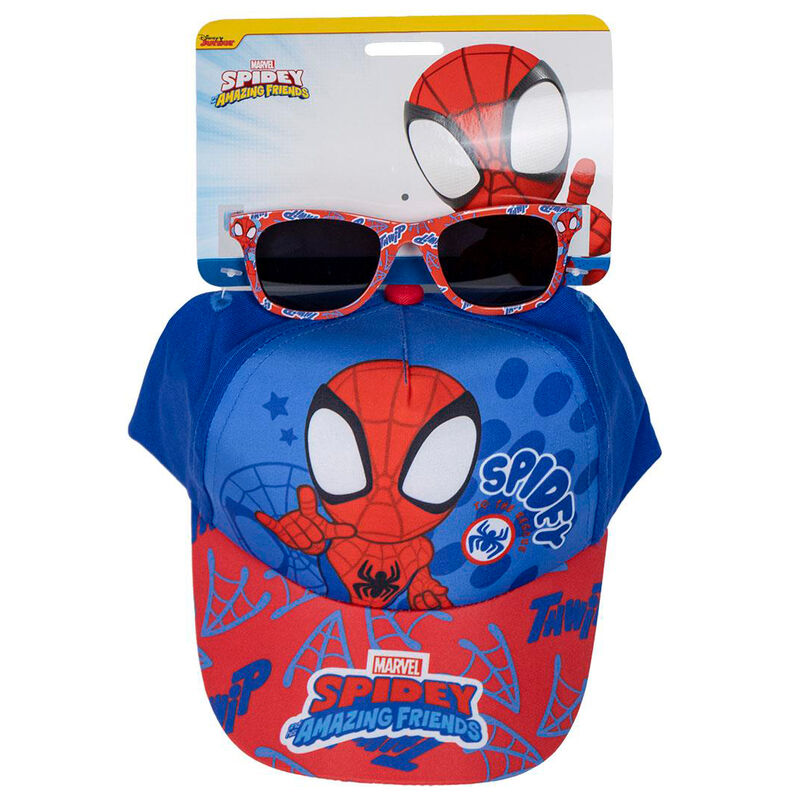Spiderman derhúfa og sólgleraugu