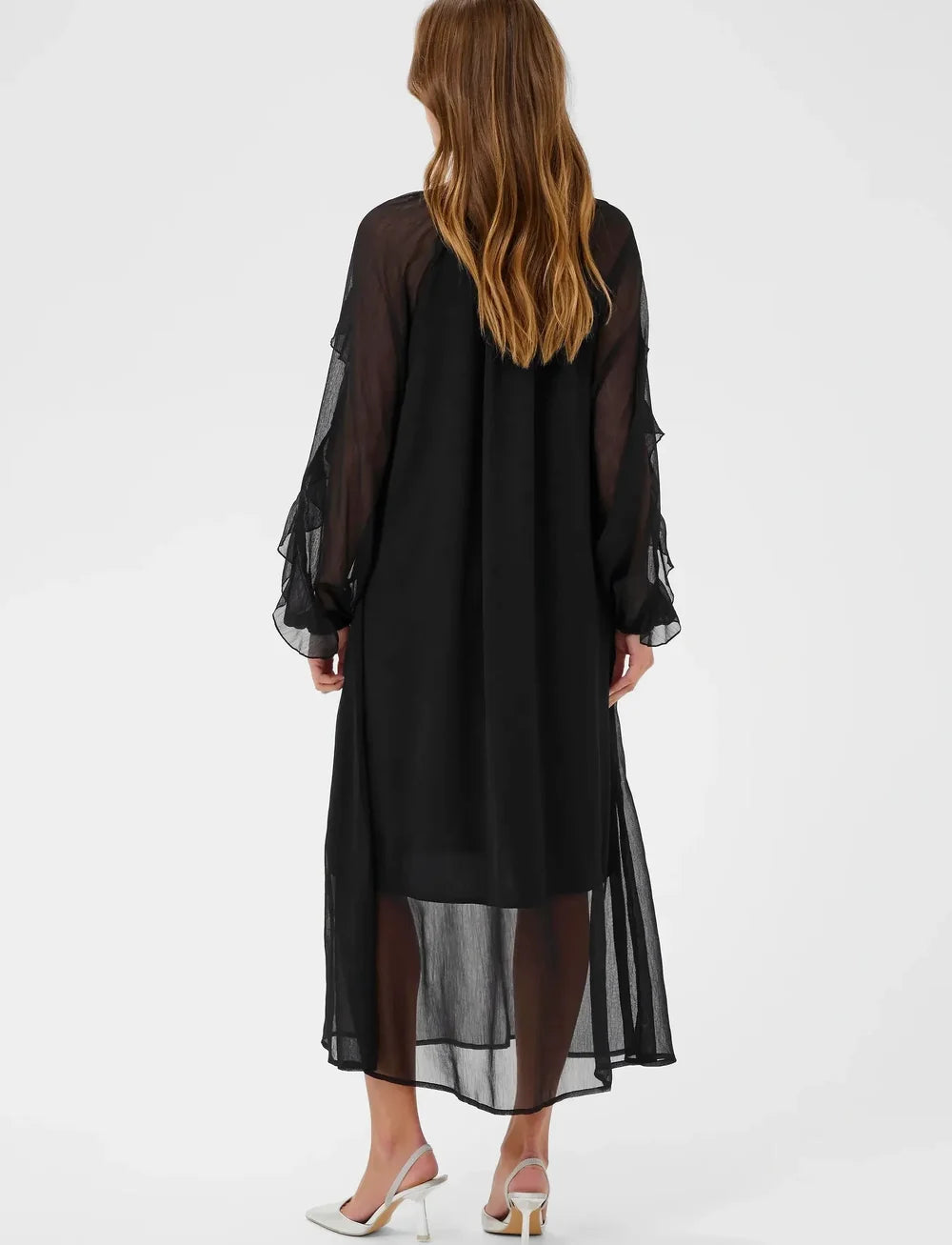 Mila siffon kjóll frá Kaffe