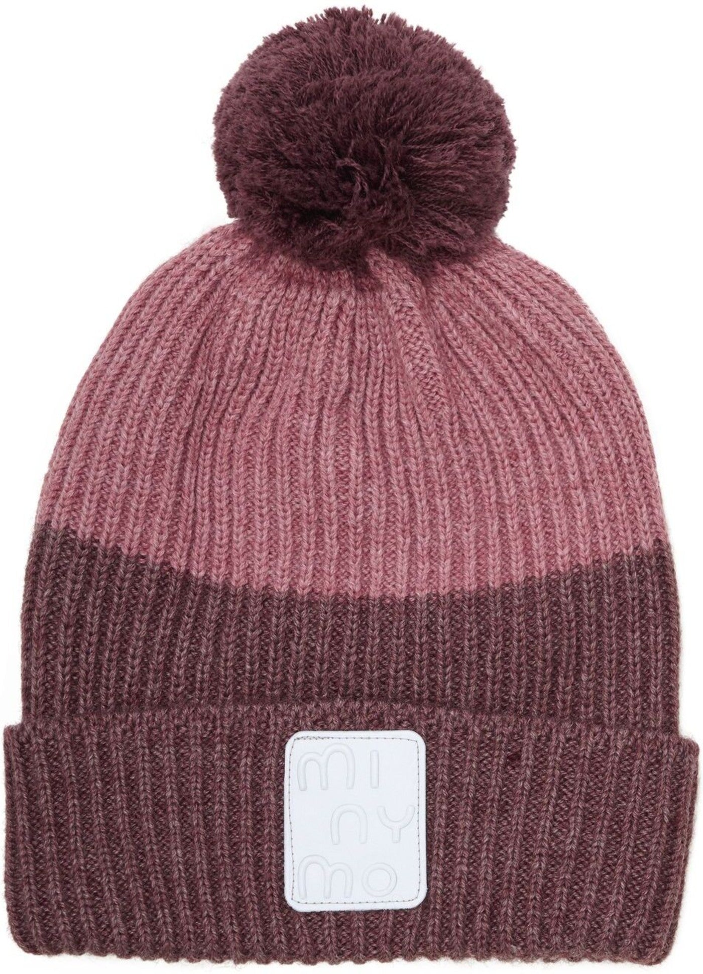 Hat Melange w. Pom Pom húfa frá Minymo