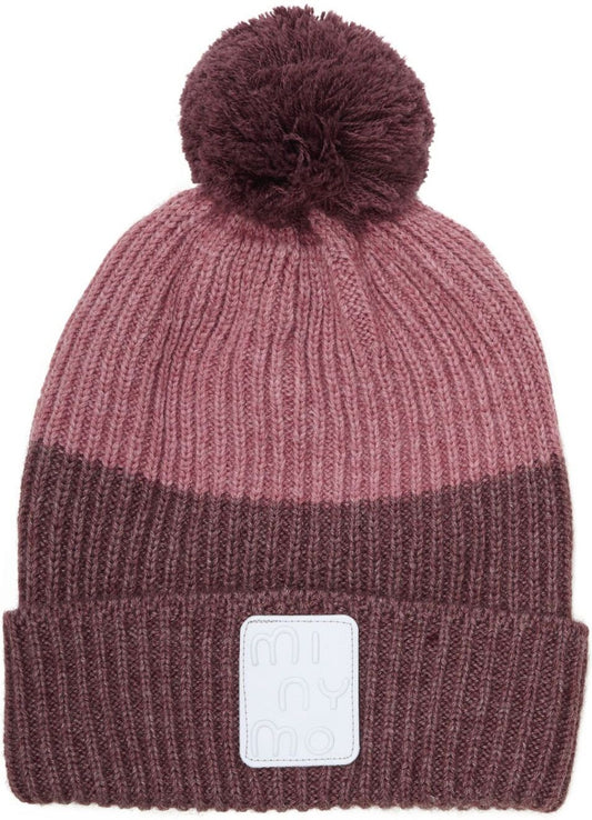 Hat Melange w. Pom Pom húfa frá Minymo