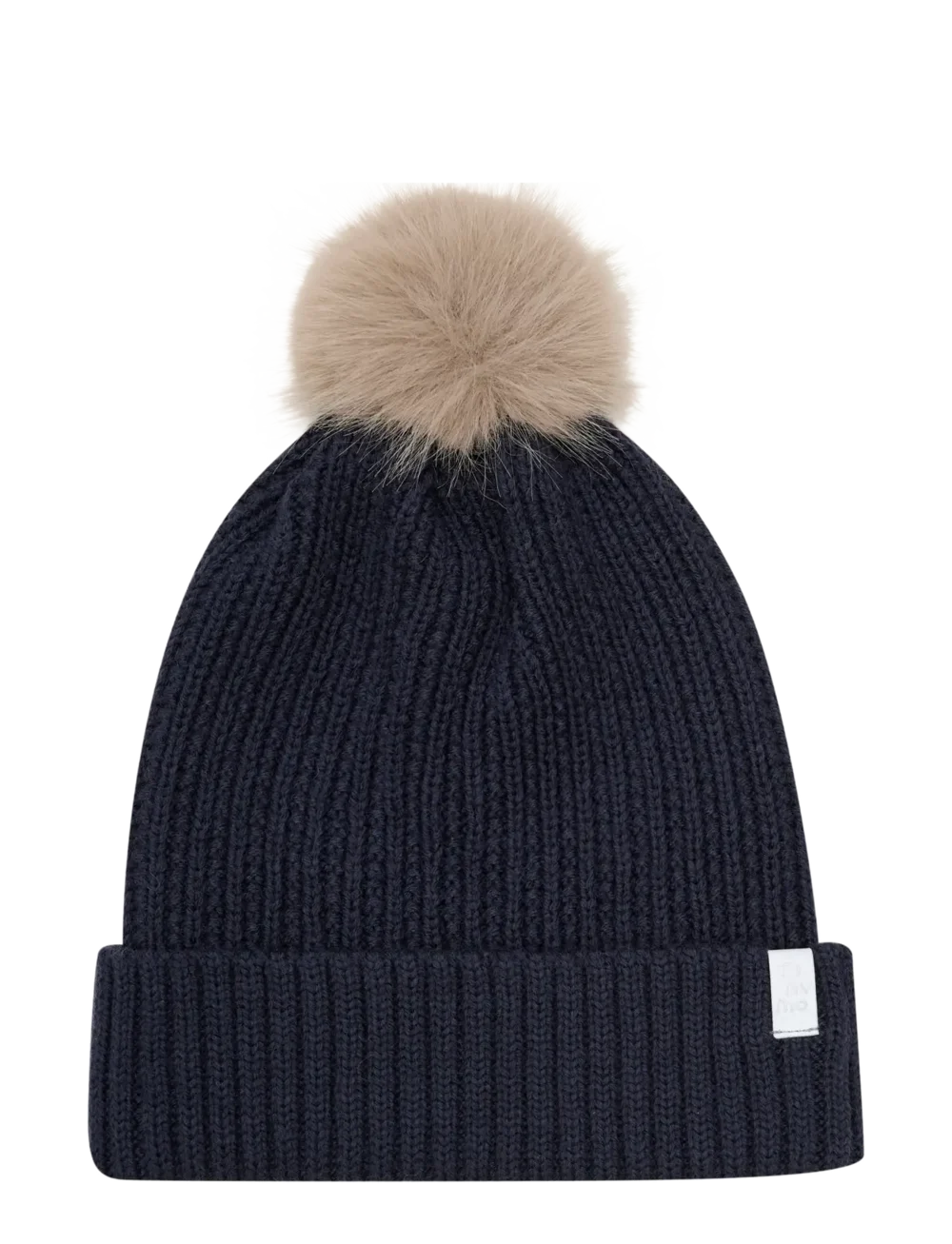 Hat w. detachable fake fur húfa frá Minymo