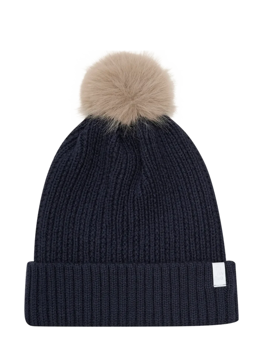 Hat w. detachable fake fur húfa frá Minymo